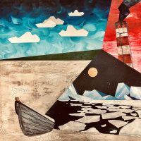 Robby Oertel - Prima Klima, Acryl auf Leinwand, 100x100 cm