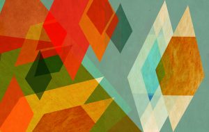 Miriam Tamayo - Farbspiel - colourful graphic shapes - paper texture - background design